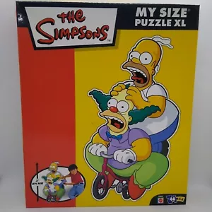 NEW The Simpsons My Size Puzzle XL 3FT Homer And Crusty The Clown 46Piece MATTEL - Picture 1 of 18