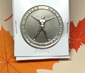 Expo ‘67 Token. Silvertone. Man and His World. Like New - Picture 1 of 2