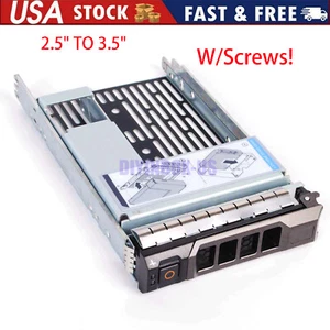 9W8C4 X968D F238F DELL 3.5" Hard Drive Caddy Tray For R720 R730 2.5" TO 3.5" New - Picture 1 of 20