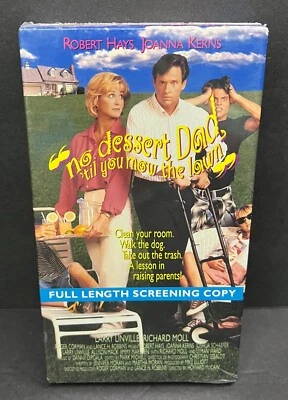 No Dessert Dad Til You Mow the Lawn (VHS, 1994) Screening Copy Brand New - Image 1 of 4