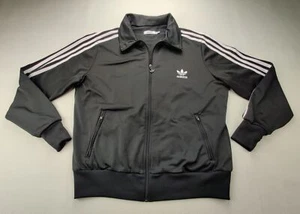 Adidas Teens/Kids XL Black/White Striped Full Zip Long Sleeve Track Jacket - Picture 1 of 9