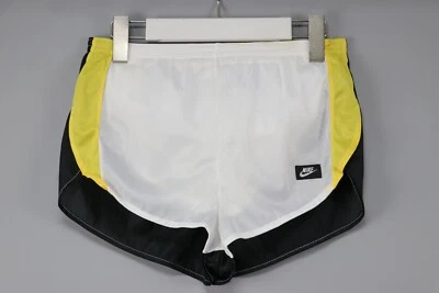 Pantalones Cortos Retro NIKE OREGON EE. UU. COMO NUEVOS Vintage Años 80 Hechos Reino Unido Blanco/Negro Sprinter Talla S Foto 1 de 4