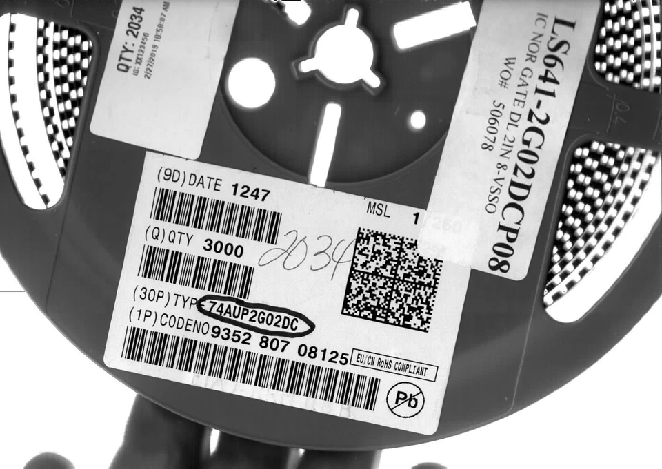 74AUP2G02DC,125 NXP Nexperia IC GATE NOR 2CH 2-INP 8VSSOP **LOT OF 2034** - Image 1 of 1