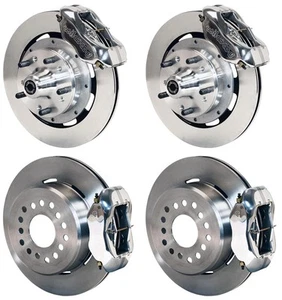 WILWOOD DISC BRAKE KIT,1971-1974 AMC,12" ROTORS,4 PISTON POLISHED CALIPERS - Picture 1 of 1