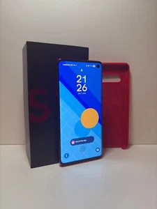 Samsung Galaxy S10 SM-G973F - 128GB - Prism Red (Unlocked) (Dual SIM) - Zdjęcie 1 z 4