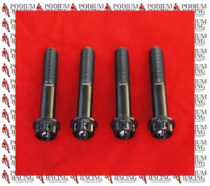 DUCATI STREETFIGHTER BLACK TITANIUM 12 POINT RACE DRILLED FRONT CALIPER BOLTS - Picture 1 of 1