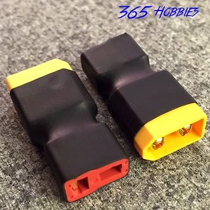 QTY-(2) Male XT60 to Female Deans Connector Adapter Zippy Turnigy High Quality - Picture 1 of 8
