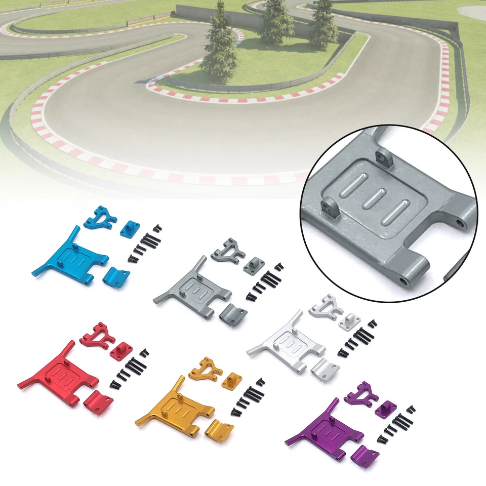 Ensemble Boue Pare Chocs Avant Métal RC Pour Wltoys 124016 124017 144001 144002 - Photo 1/4