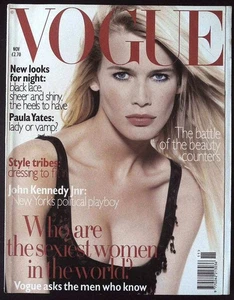 VOGUE UK November 1995 CLAUDIA SCHIFFER Paula Yates KRISTEN McMENAMY @ EXCLT - Picture 1 of 13