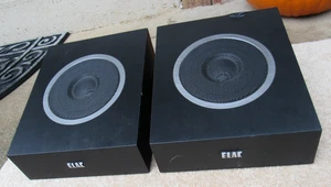 ELAC DA40-BK A4 Dolby Atmos Enabled Stereo Surround Speakers Andrew Jones Pair - Picture 1 of 16