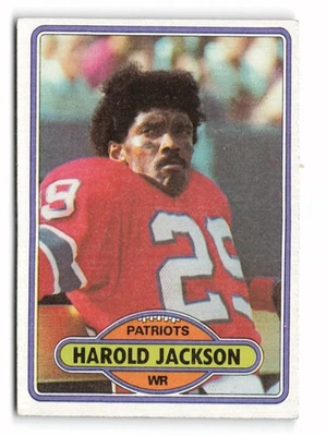 1980 Topps #7 Harold Jackson New England Patriots - Image 1 of 2