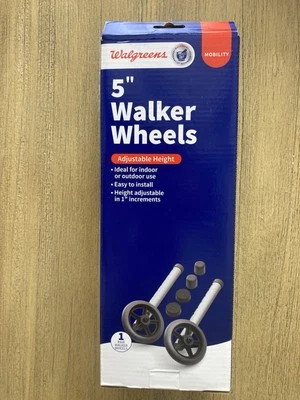 Walgreens Universal 5” Ruedas para Andador Ajustables NUEVO Foto 1 de 4