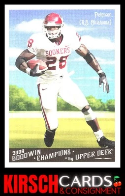 Adrian Peterson 2009 Upper Deck Goodwin Champions #94 Oklahoma Sooners - Image 1 of 2