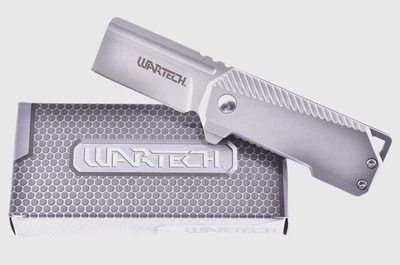 Mini-Cleaver Knife Assisted Folder Stainless Linerlock Blade by WarTech - Image 1 of 4