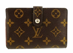 Authentische Louis Vuitton LV Monogramm Canvas Leder Französisch Kompakt Clutch Geldbörse - Bild 1 von 10