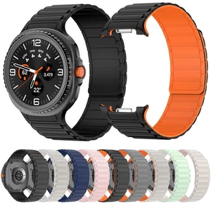 Correa de reloj de silicona magnética clásica 46 mm para Samsung Galaxy Watch8 40 mm 44 mm  - Imagen 1 de 44