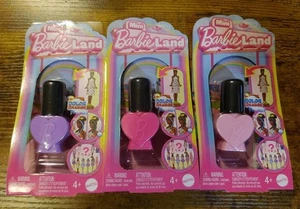 Mini muñecas Barbie Land Mattel en botellas de esmalte de uñas simuladas JCP97 *Lote/3 - Imagen 1 de 2