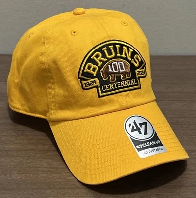 Gorra ajustable Boston Bruins 47 marca limpieza centenario 100 aniversario Foto 1 de 4