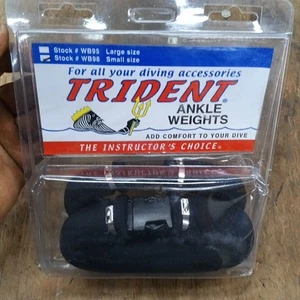 Trident Ankle Weights for Scuba Diving Black Small - Picture 1 of 4