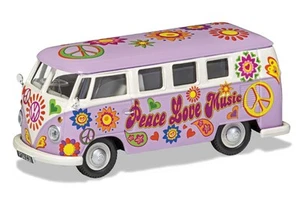 Corgi 1/43 VW Camper Peace Love and Music - Picture 1 of 2