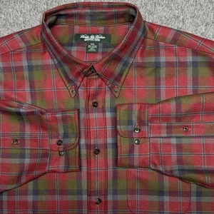 Brook Brothers Shirt Country Club Flannel Men XXL Plaid Saxxon Wool Button Down - Picture 1 of 13