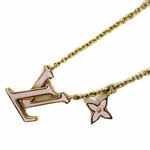 Louis Vuitton M01215 Lv Iconic Necklace Pink Gold Ladies Metal Material - Picture 1 of 10