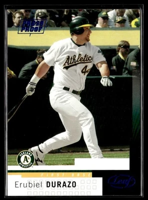 2004 Leaf Press Proofs Blue Erubiel Durazo 043/100 Oakland Athletics #67 - Image 1 of 2