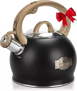 Stove Top Whistling Tea Kettle - Food Grade Stainless Steel Teakettle Teapot wit - Picture 1 of 8