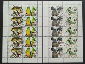 1998 Australia Birds 20v Stamps Sheetlets (CTO Original Gum)澳洲鸟类邮票小版张(原胶盖销) - Picture 1 of 5