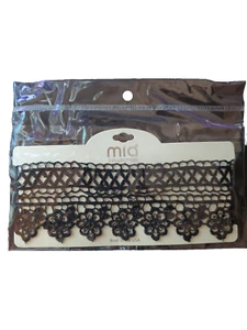Choker set of 2 Mia Collection Black Lace (JWL06). - Picture 1 of 2