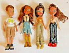 Lot of Four (4)  Bratz Dolls with Clothes - 10 inches tall - Pre-Owned