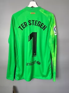 FC Barcelona Jersey 21/22 Goalkeeper Soccer Shirt CV7870-330 Nike Mens Size M - Picture 1 of 13