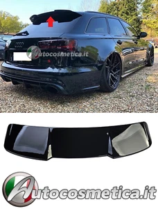 Spoiler Dach Ducktail Hinten Schwarz Glänzend für Audi A6 Avant C7 4G - Bild 1 von 7