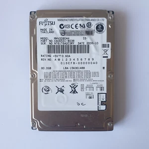 Fujitsu MHV2080AH, CA06531-B038, 80GB IDE 2.5 Laptop Hard Drive HDD - Picture 1 of 1