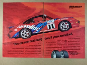 1996 BF Goodrich Tires Porsche 911 Turbo SCCA Race Car photo vintage print Ad - Picture 1 of 1