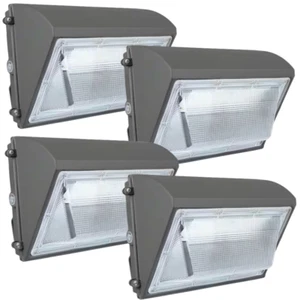 4-PACK LED Wall Pack Lights 150W 18000LM Commercial Outdoor Security Lighting - Picture 1 of 15
