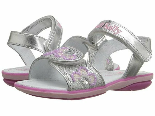 NIB Lelli Kelly Shoes Sandals Fiore Silver Glitter EU 23 6.5 - Image 1 of 1