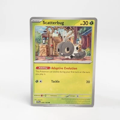 Scatterbug 008/198 Pokemon SV01: Scarlet & Violet Base Set Common NM - Image 1 of 2