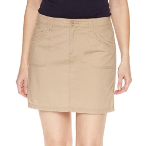 St. John's Bay Biscotti Cotton Blend Skort  2P, 4P, 6P, 8P, 10P, 12P, 14, 16P - Picture 1 of 1