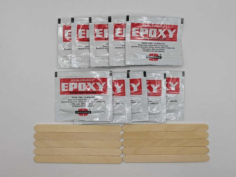 Hardman DOUBLE BUBBLE RED Epoxy 10-Packs 3.5 Gram Per Pack - Exp 02/2027 (w/CoC)