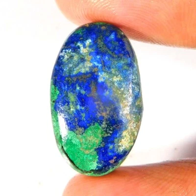 Natural Unique AZURITE LAPIS Oval Cabochon 15.25Cts. Loose Gemstone - Image 1 of 3