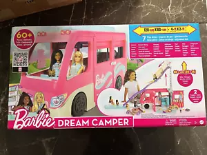 Barbie Dream Camper Van PlaySet Vehicle Doll Caravan 60+ Accessories - BRAND NEW - Picture 1 of 1