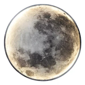 Wand Lampe Wohnzimmer Hintergrund Licht Wohnkultur Moderne 3D Mond Led - Bild 1 von 5