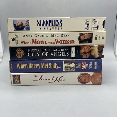 5 VHS Movies Starring Meg Ryan FRENCH KISS-CITY OF ANGELS-WHEN A MAN LOVES A ... Foto 1 de 4