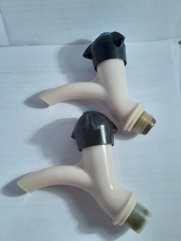 Vintage New Soviet Water Faucets Brass Plastic Good quality Works well Cover