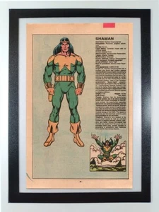 Shaman Alpha Flight - Manual Oficial Universo Marvel - Página de cómic enmarcada - Imagen 1 de 7