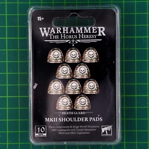 Death Guard MKII Shoulder Pads Horus Heresy #15267 Forge World OOP - Picture 1 of 2