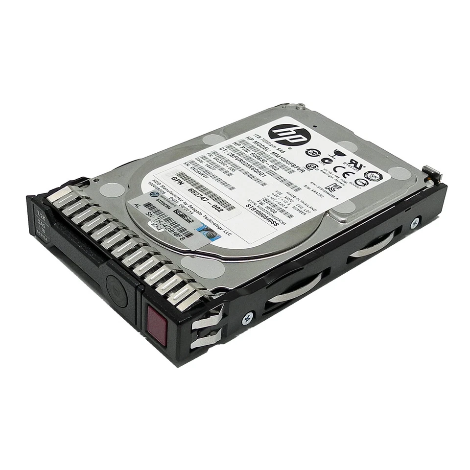 2x HP 300GB 2.5" 6G 10k SAS HDD HotSwap HDD 653955-001 599476-001 mit Rahmen - Bild 1 von 3