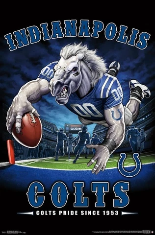 Indianapolis Colts COLTS PRIDE SINCE 1953 NFL Theme Art 22x34 WALL POSTER Cover