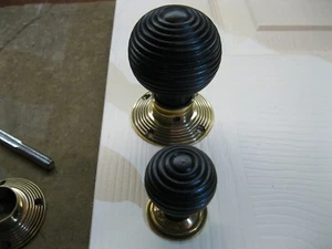 Reproduction Beehive Ebonised Cabinet / Cupboard Door Knob RES17 - Picture 1 of 4